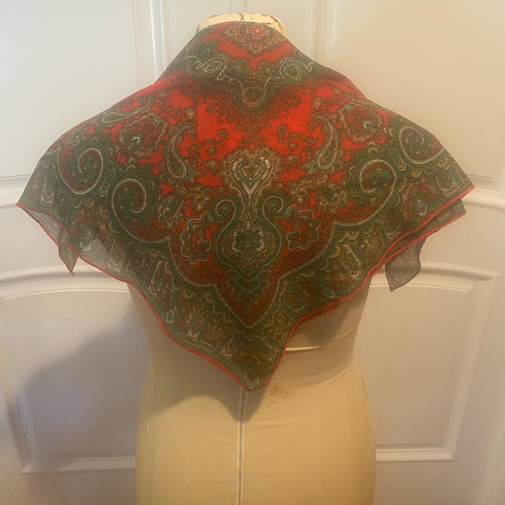 Scarf triple sheer all rayon